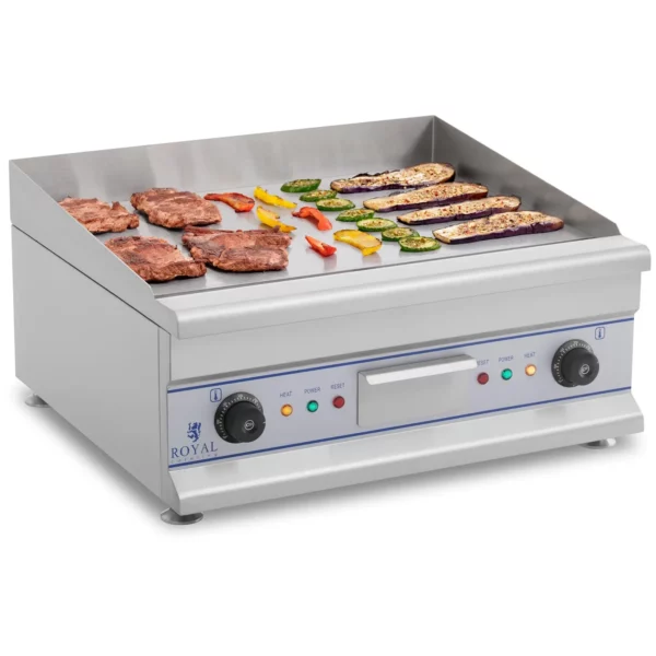 Grilovací deska - elektrická - dvojitá - 60 cm - hladká - 2 x 3 200 W