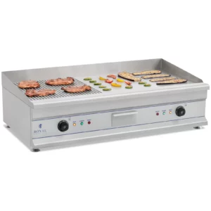 Grilovací deska - dvojitá - elektrická - 100 cm - hladká - 2 x 3 200 W