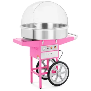 Stroj na cukrovou vatu - 72 cm - 1 200 W - vozík a ochranný kryt