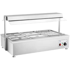 Bain Marie - 6 gastronádob - s nástavcem na maso