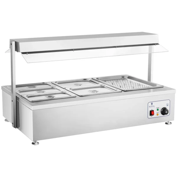 Bain Marie - 6 gastronádob - s nástavcem na maso