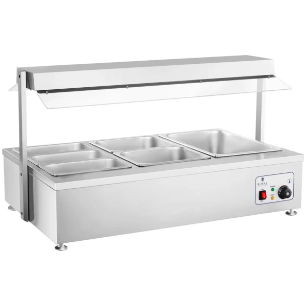 Bain Marie - 6 gastronádob - s nástavcem na maso - Image 3