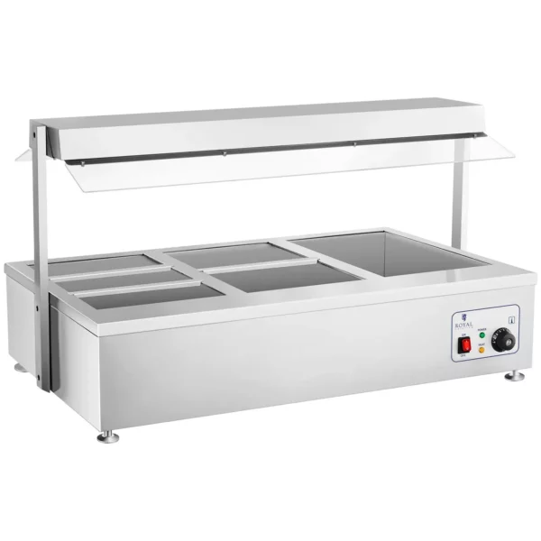 Bain Marie - 6 gastronádob - s nástavcem na maso - Image 4