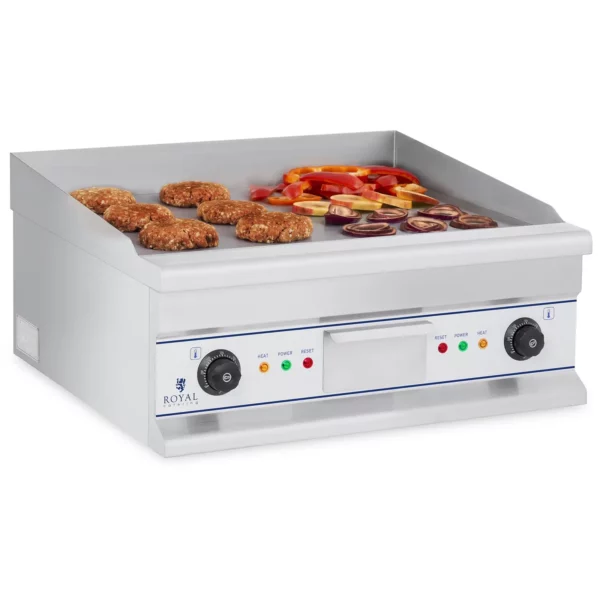 Grilovací deska - dvojitá - elektrická - 60 cm - hladká - 2 x 4000 W