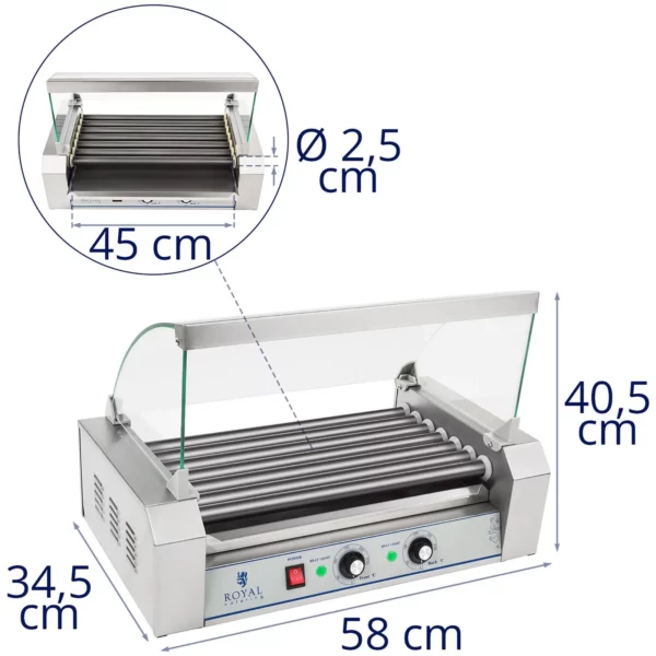 Gril na párky - na hotdogy - 1 400 W - 12 párků - Image 7