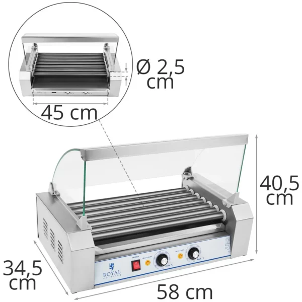 Gril na párky - na hotdogy - 1 400 W - 12 párků - Image 10