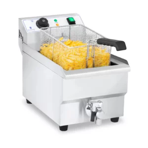 Elektrická fritéza - 10 litrů s vypouštěcím kohoutkem