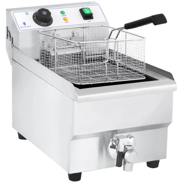 Elektrická fritéza - 10 litrů s vypouštěcím kohoutkem - Image 7