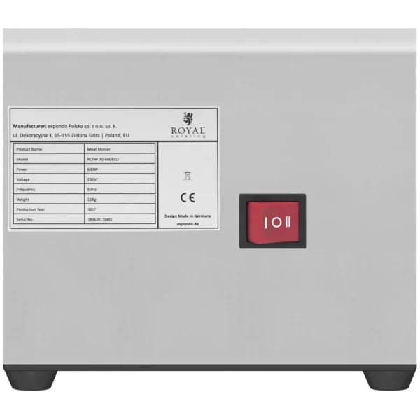 Mlýnek na maso z ušlechtilé oceli - zpětný chod - 70 kg/h - Image 5