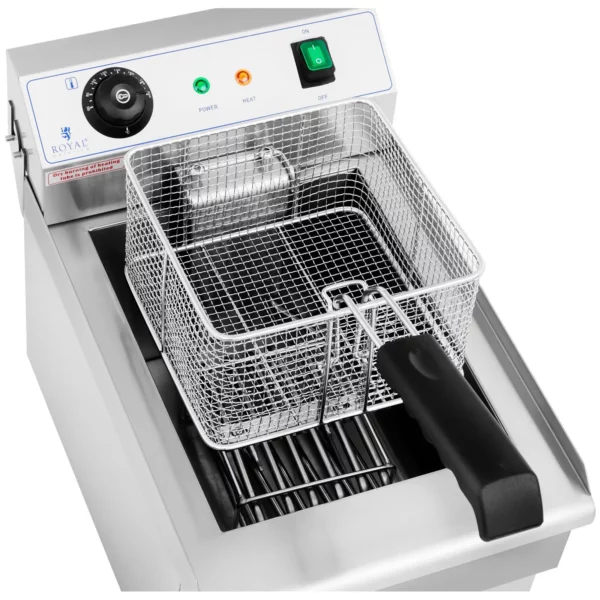 Elektrická fritéza - 13 litrů - 3 200 W - výpustný kohout - studená zóna - Image 4