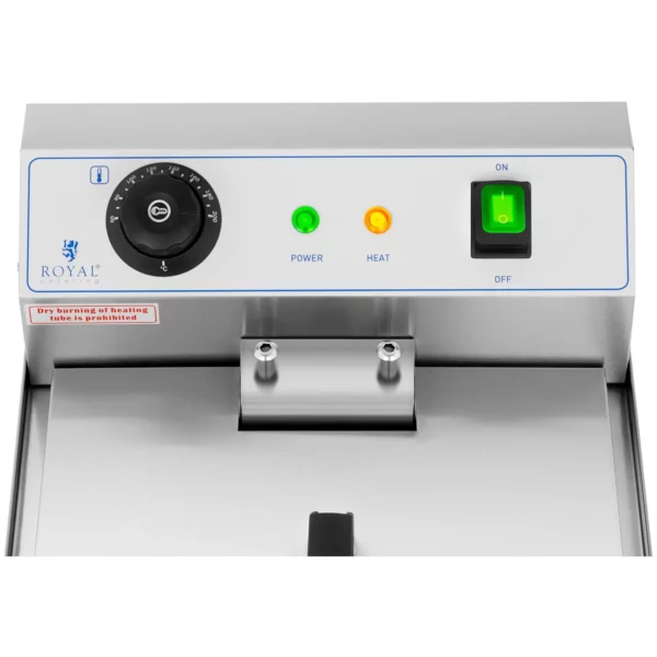 Elektrická fritéza - 13 litrů - 3 200 W - výpustný kohout - studená zóna - Image 5