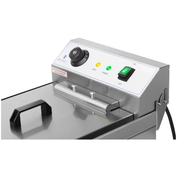 Elektrická fritéza - 16 litrů - 6 000 W - výpustný kohout - studená zóna - Image 5