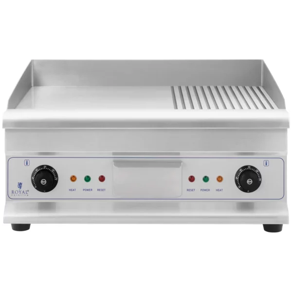 Elektrická grilovací deska - dvojitá - 60 cm - hladký a žebrovaný povrch - 6 400 W - Image 3