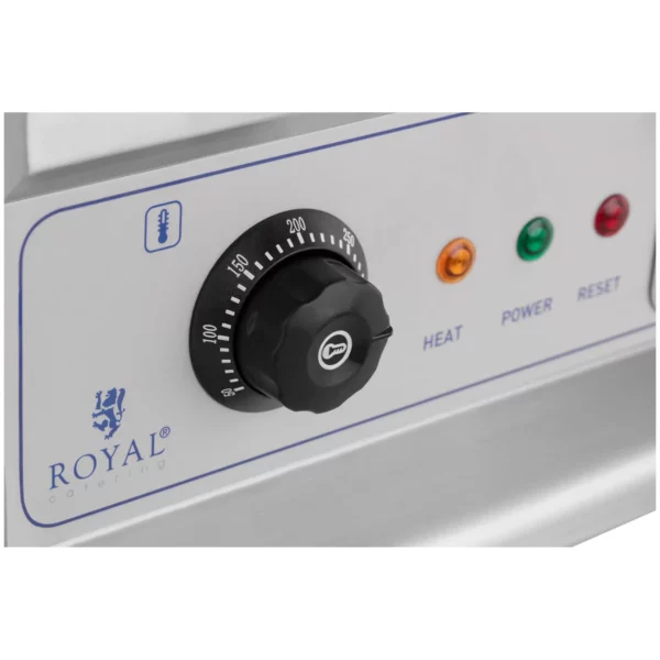 Elektrická grilovací deska - dvojitá - 60 cm - hladký a žebrovaný povrch - 6 400 W - Image 4