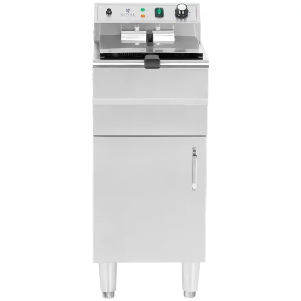 Elektrická fritéza - 13 l - 5 000 W - výpustný kohout - studená zóna - se spodní skříní - Image 9