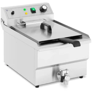 Elektrická fritéza - 13 l - 3000 W - výpustný kohout - studená zóna