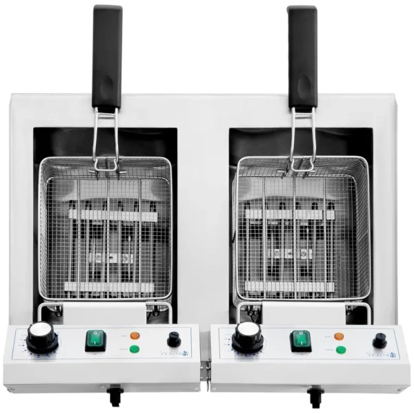 Elektrická fritéza - 2 x 11 l - Royal Catering - 230 V - Image 6