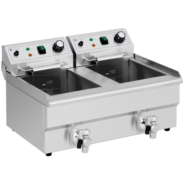 Elektrická fritéza - 2 x 11 l - Royal Catering - 230 V - Image 8