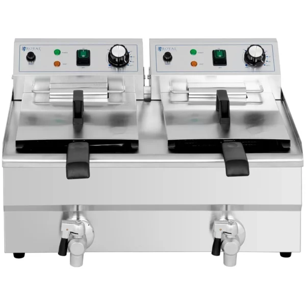 Elektrická fritéza - 2 x 11 l - Royal Catering - 230 V - Image 10