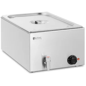 Bain Marie - 640 W - GN 1/1 děrovaná pánev - vypouštěcí kohoutek