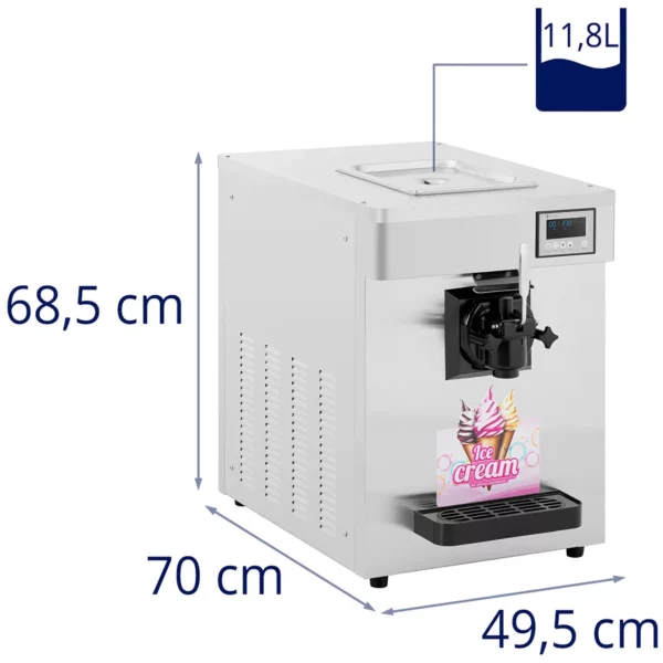 Stroj na točenou zmrzlinu - 1150 W - 7 l/h - nádoba: 10 l - 1 příchuť - Royal Catering - Image 9