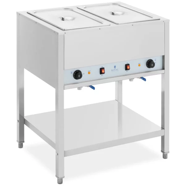 Bain Marie - 1265 W - 2 x GN 1/1 - se základnou