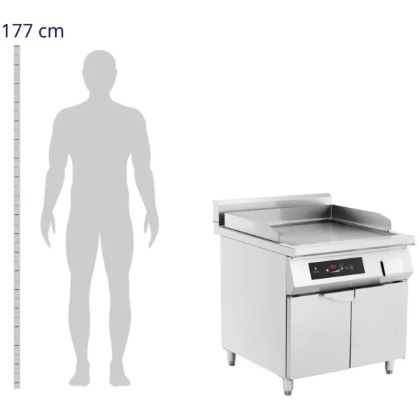 Indukční gril - 720 x 610 mm - hladký - 10000 W - Image 3