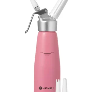 Sifonová láhev na šlehačku, HENDI, 0,5L, Pastelově růžová, ⌀80x(H)260mm