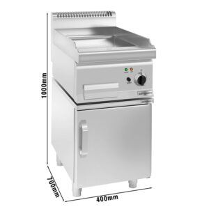 Elektrická deska - 3,6 kW - hladká - včetně podstavce s 1 dvířky