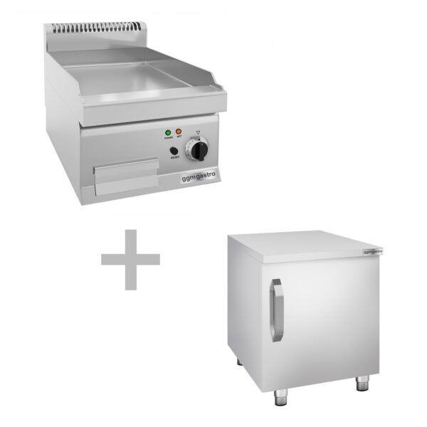 Elektrická deska - 3,6 kW - hladká - včetně podstavce s 1 dvířky - Image 3