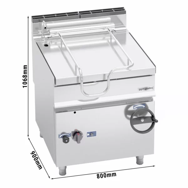 Plynová výklopná pánev - 80 litrů - 20 kW