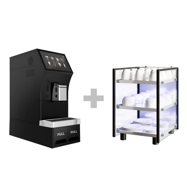 Plně automatický kávovar – 1,3 kW – 10palcový dotykový displej – včetně ohřívače šálků - Image 5