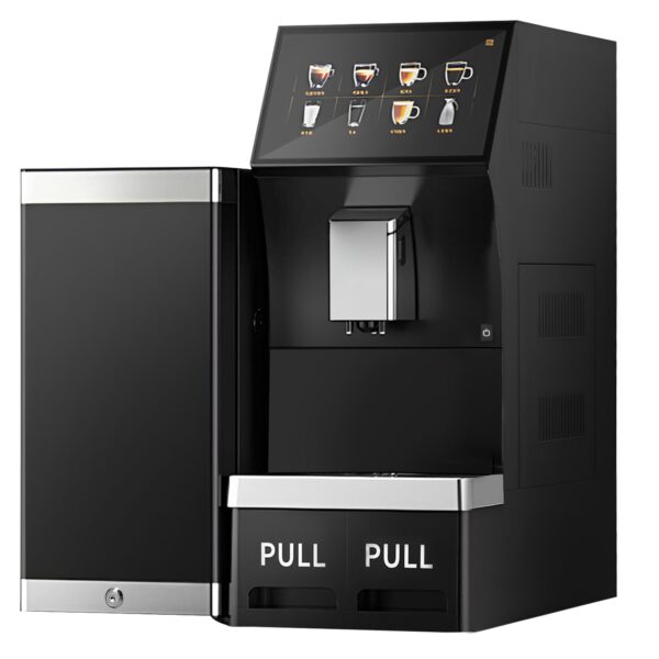 Plně automatický kávovar - 1,3 kW - 10 palcový dotykový displej - včetně chladničky na mléko
