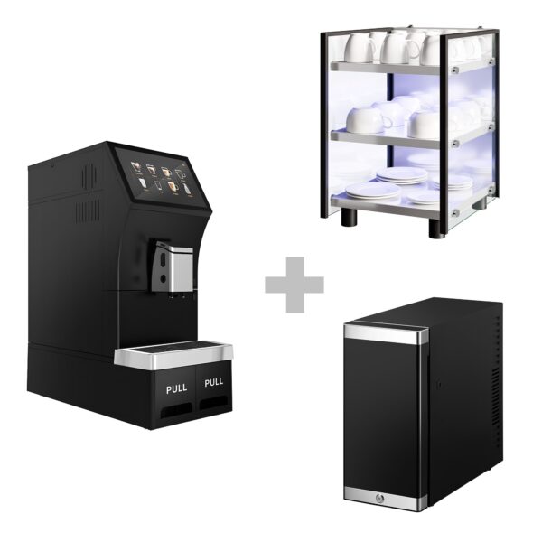 Plně automatický kávovar – 1,3 kW – 10palcový dotykový displej – včetně ohřívače šálků a chladničky na mléko - Image 5