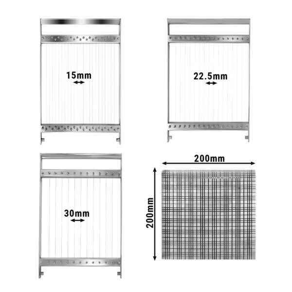 Kráječ na pralinky - 15, 22,5 & 30 mm - dvojitý - včetně 3 rámečků - Image 3