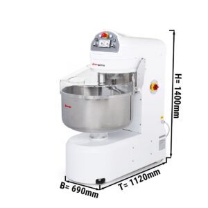 Stroj na pekařské těsto - 131 litrů / 80 kg - 2 rychlosti - s prodlouženými rameny