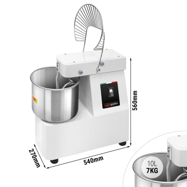 Stroj na těsto - 10 litrů / 7 kg - s pevnou mísou
