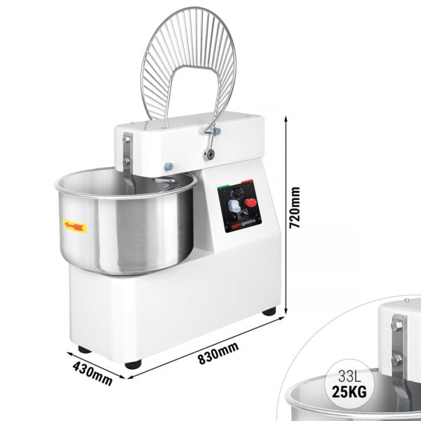 Stroj na těsto - 33 litrů / 25 kg - 2 rychlosti - s pevnou mísou - funkce časovače - Image 10