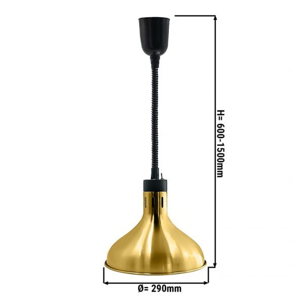 Tepelná lampa - Ø 290 mm - zlatá