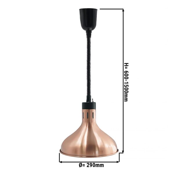 Tepelná lampa - Ø 290 mm - růžové zlato - Image 6