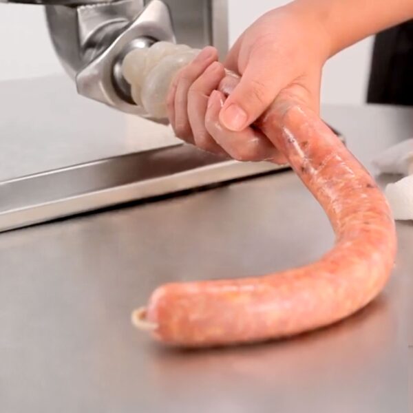 Ruční plnička klobás a churro stroj - 10 litrů - nerezová ocel - včetně 4 plničů klobás a 3 churro nástavců - Image 16