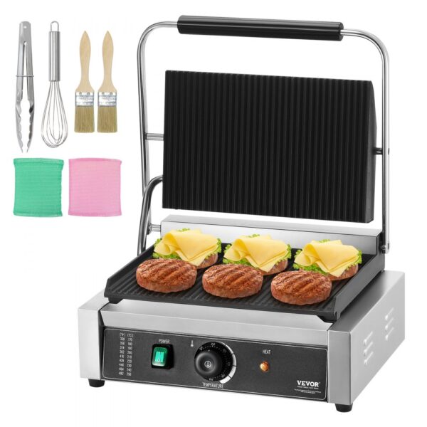 Panini Kontaktní gril 430 x 410 x 215 mm vroubkovaný