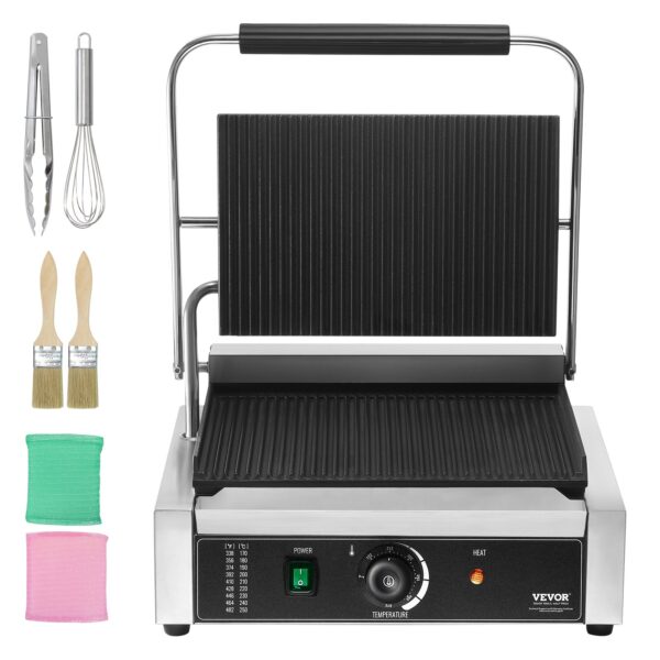 Panini Kontaktní gril 430 x 410 x 215 mm vroubkovaný - Image 5