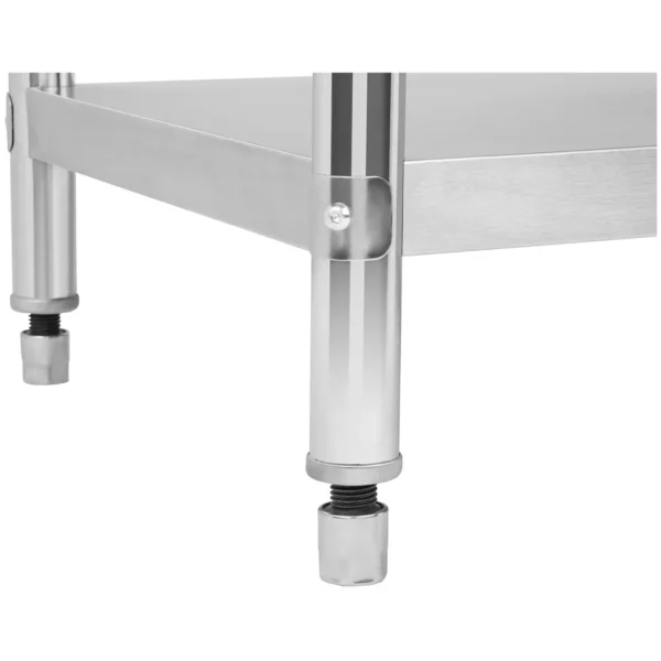 Pracovný stôl z ušľachtilej ocele - 200 x 60 cm - 160 kg nosnosť - Image 3