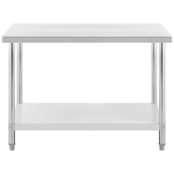 Pracovný stôl z ušľachtilej ocele - 120 x 60 cm - maximálna nosnosť 110 kg - Image 3
