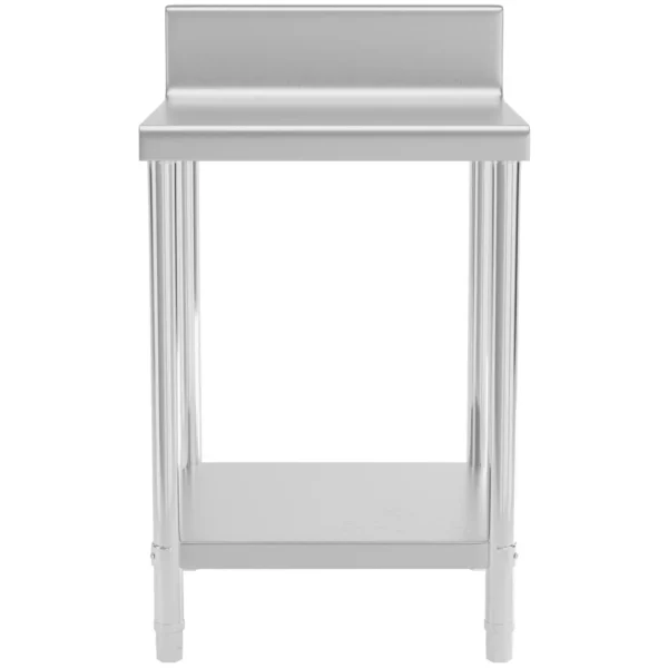 Nerezový stôl - 60 x 60 cm - s lemom - nosnosť 150 kg - Image 3