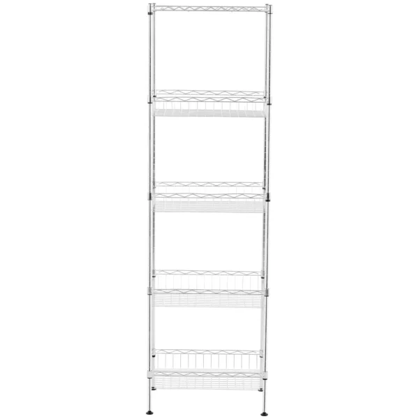 Kovová polica - 45 x 34 x 151 cm - 100 kg - Royal Catering - Image 3
