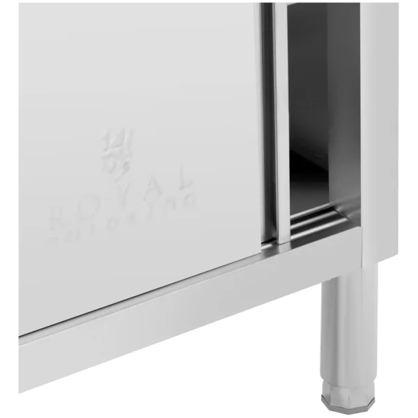Pracovná skrinka z nehrdzavejúcej ocele - 120 x 50 cm - nosnosť 330 kg - Royal Catering - Image 4