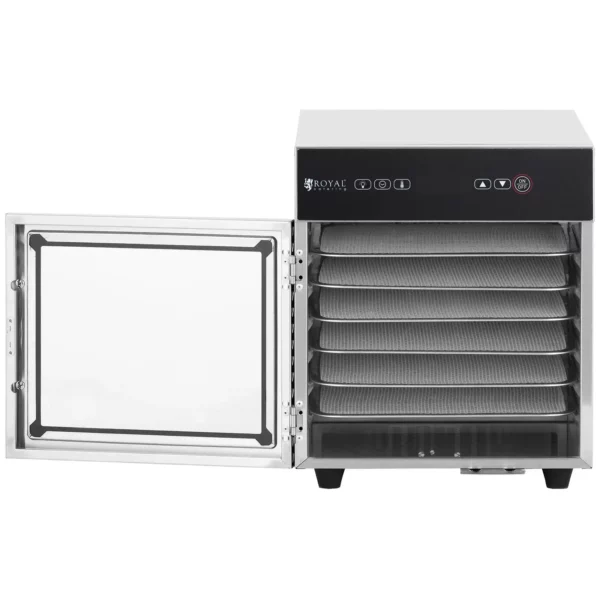 Sušička ovoce - nerezavějící ocel - 500 W - 6 pater Royal - Image 4