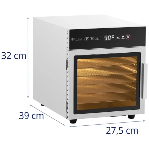 Sušička ovoce - nerezavějící ocel - 500 W - 6 pater Royal - Image 2